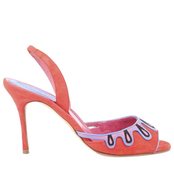 Manolo Blahnik Shoes - Manolo Blahnik Suede Sandals